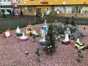 В Овручі встановили святкові локації